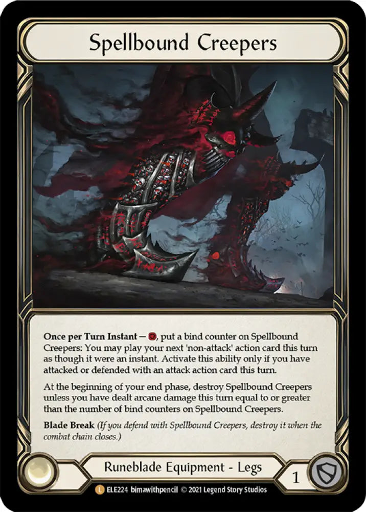 Spellbound Creepers [Tales of Aria 1st Edition] 1st Edition Cold Foil - Flesh And Blood Single