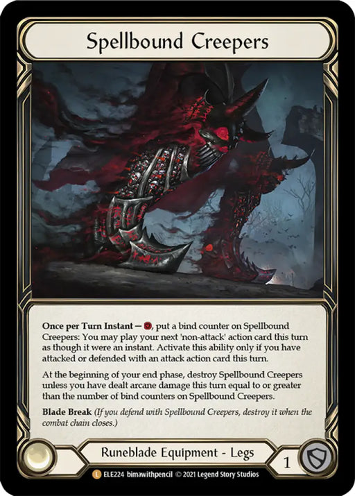 Spellbound Creepers [Tales of Aria 1st Edition] 1st Edition Cold Foil - Flesh And Blood Single