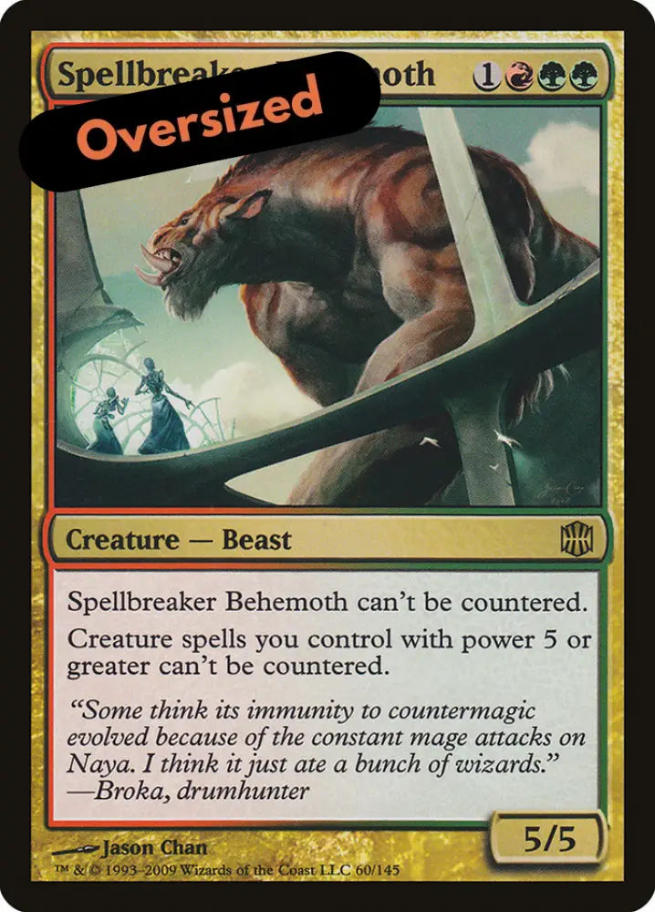 Spellbreaker Behemoth (Oversized) [Oversize Cards] - MTG Single