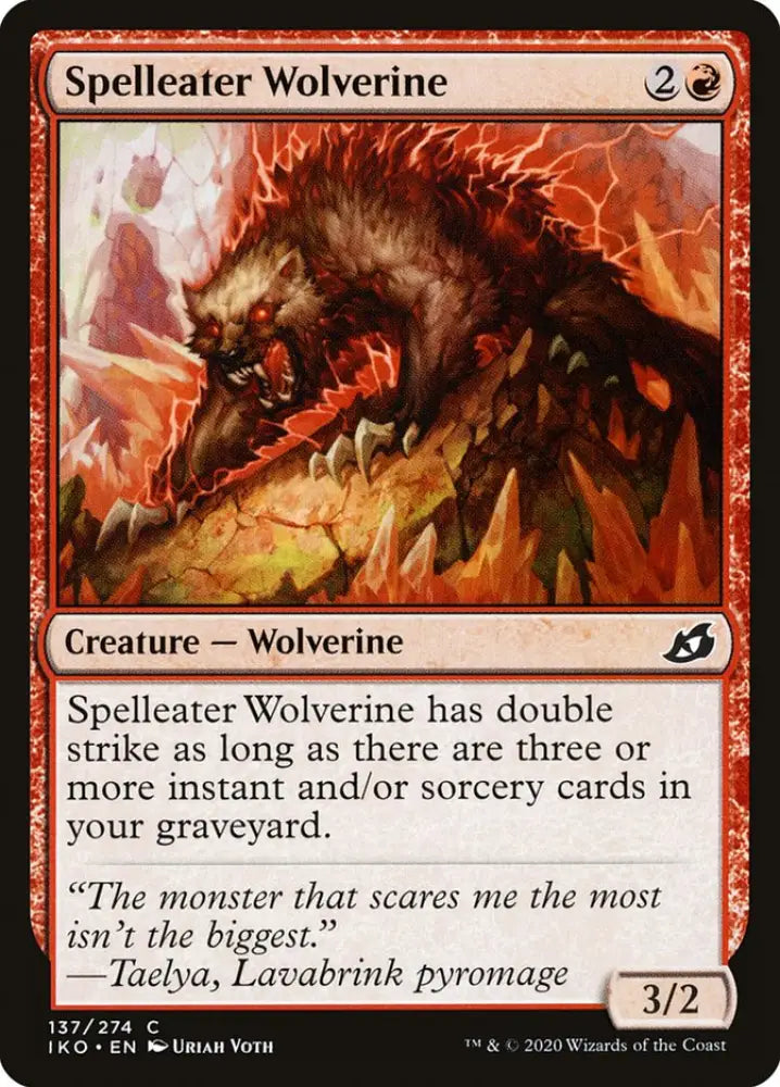 Spelleater Wolverine [Ikoria: Lair of Behemoths] - MTG Single