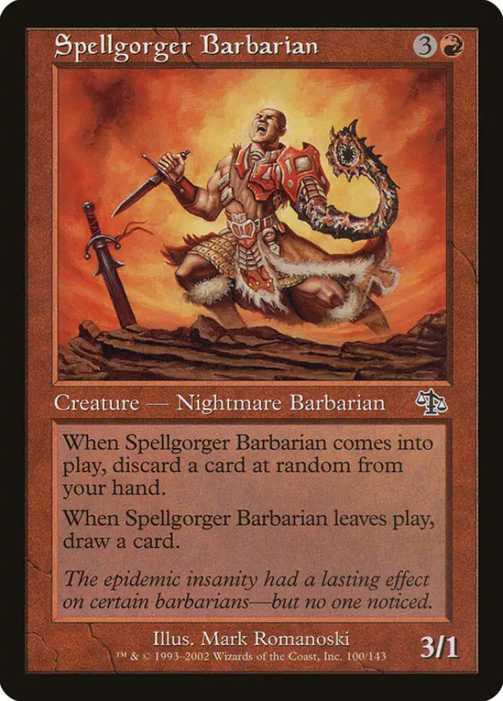 Spellgorger Barbarian [Judgment] - MTG Single