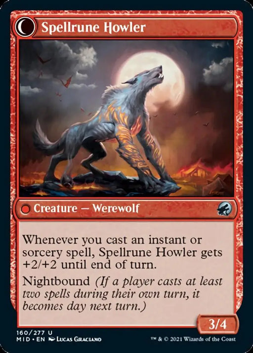 Spellrune Painter // Spellrune Howler [Innistrad: Midnight Hunt] - MTG Single