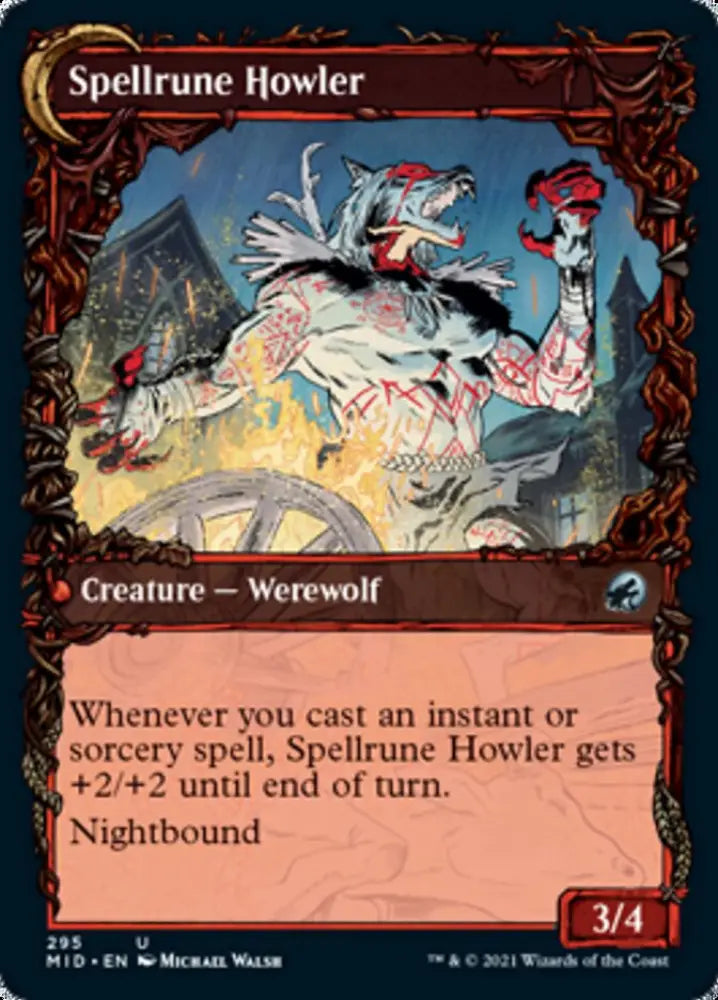 Spellrune Painter // Spellrune Howler (Showcase Equinox) [Innistrad: Midnight Hunt] - MTG Single
