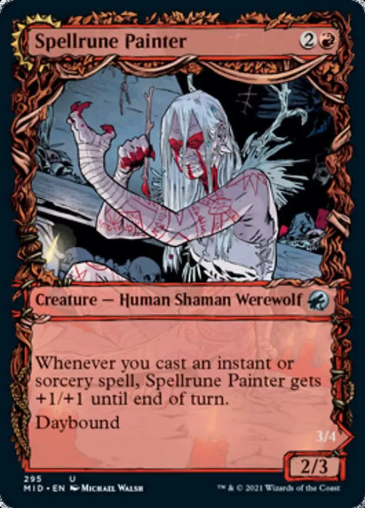 Spellrune Painter // Spellrune Howler (Showcase Equinox) [Innistrad: Midnight Hunt] - MTG Single