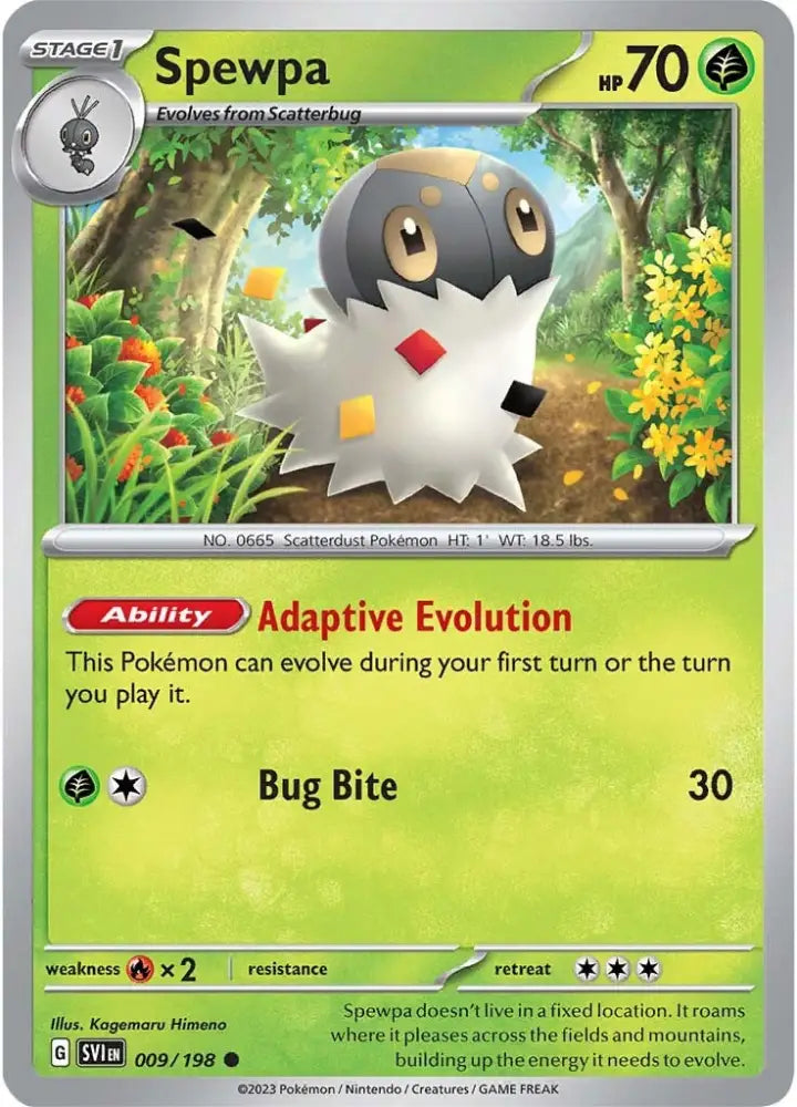 Spewpa (009/198) [Scarlet & Violet: Base Set] - Pokemon Single