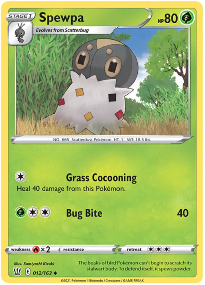 Spewpa (012/163) [Sword & Shield: Battle Styles] - Pokemon Single