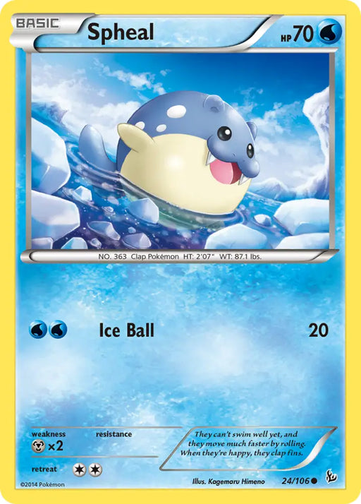 Spheal (24/106) [XY: Flashfire] - Pokemon Single