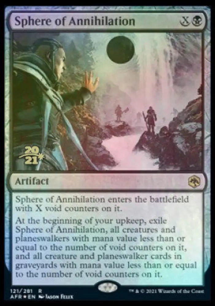 Sphere of Annihilation [Dungeons & Dragons: Adventures in the Forgotten Realms Prerelease Promos] - MTG Single
