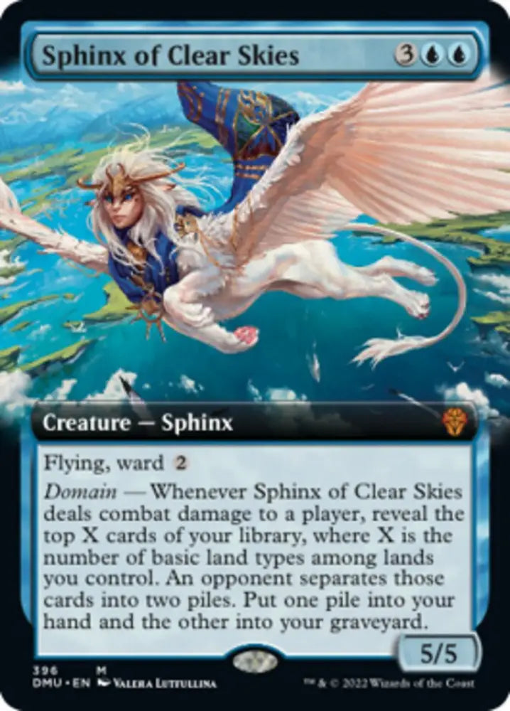 Sphinx of Clear Skies (Extended Art) [Dominaria United] - MTG Single