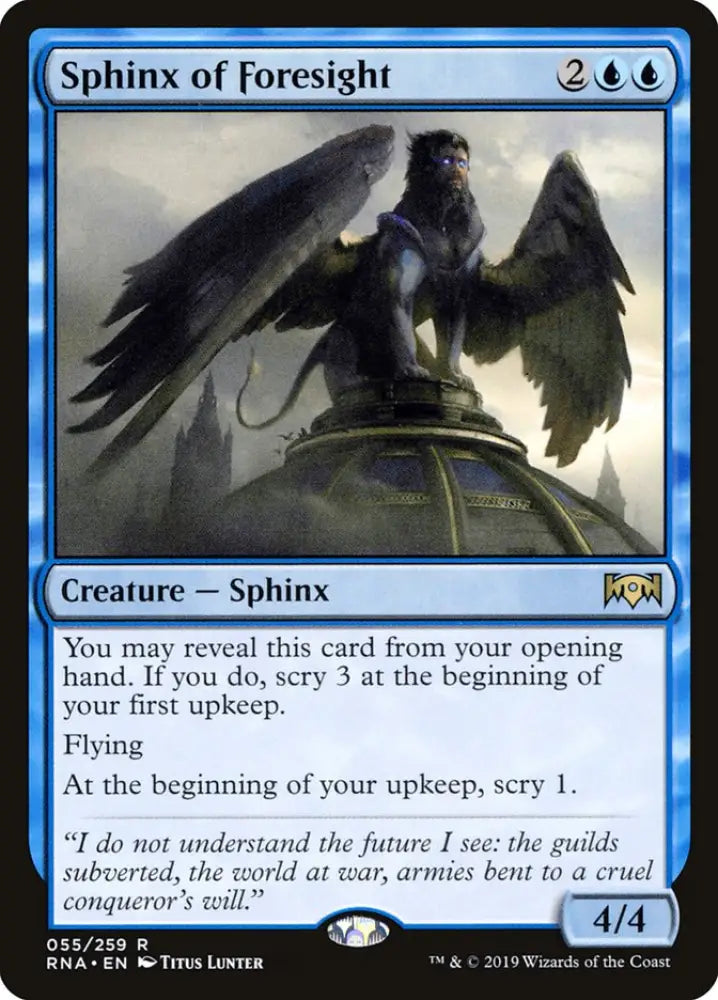 Sphinx of Foresight [Ravnica Allegiance] - MTG Single