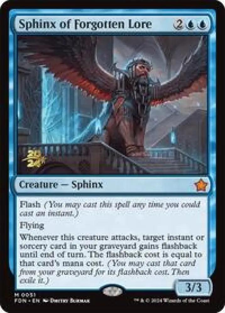 Sphinx of Forgotten Lore (51) [Prerelease Cards]