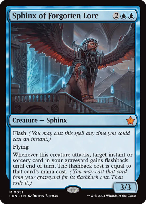 Sphinx of Forgotten Lore [Foundations] - MTG Single