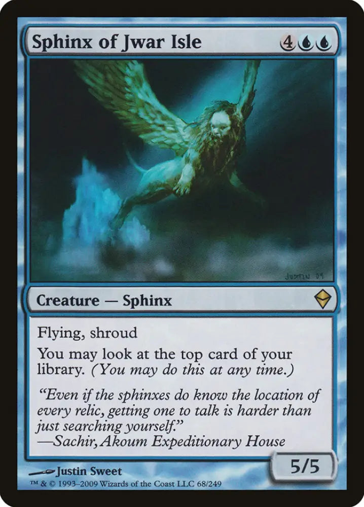 Sphinx of Jwar Isle [Zendikar] - MTG Single