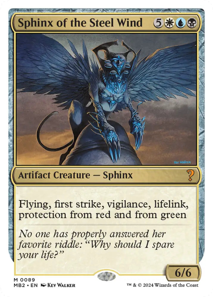 Sphinx of the Steel Wind (White Border) [Mystery Booster 2] - MTG Single