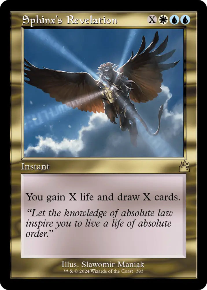 Sphinx’s Revelation (Retro Frame) [Ravnica Remastered] - MTG Single