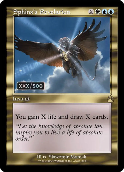 Sphinx’s Revelation (Retro) (Serialized) [Ravnica Remastered] - MTG Single