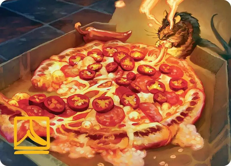 Spicy Oatmeal Pizza Art Card (Gold-Stamped Signature) (11) [Teenage Mutant Ninja Turtles Art Series]