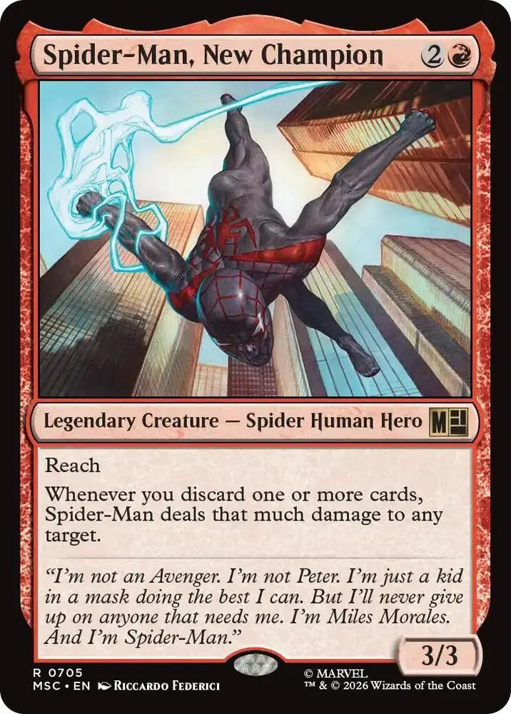Spider-Man, New Champion (705) [Marvel Super Heroes Commander]