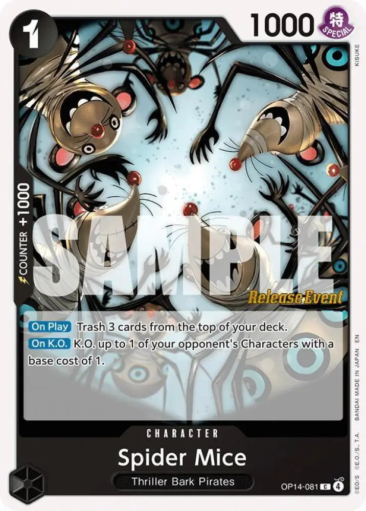 Spider Mice (OP14-081) [The Azure Sea's Seven Release Event Cards]