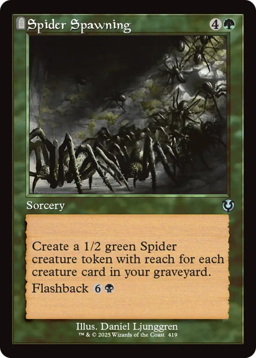Spider Spawning (Retro Frame) [Innistrad Remastered] - MTG Single