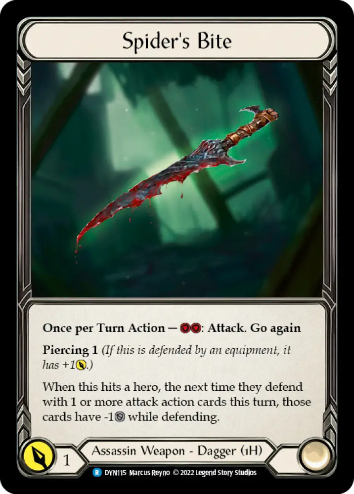 Spider’s Bite [Dynasty] Rainbow Foil - Flesh And Blood Single