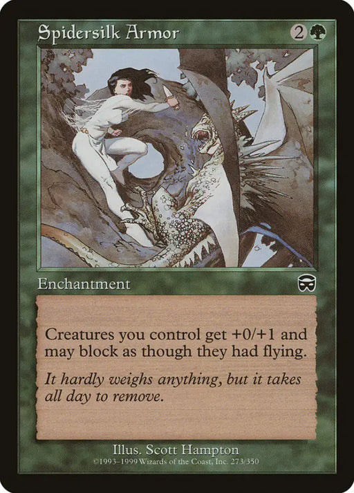 Spidersilk Armor [Mercadian Masques] - MTG Single