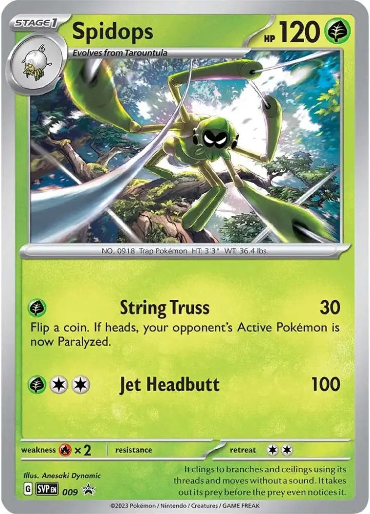 Spidops (009) [Scarlet & Violet: Black Star Promos] - Pokemon Single
