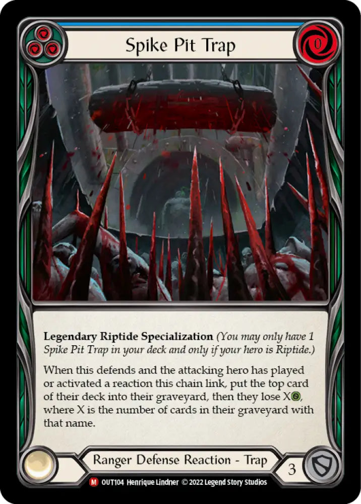Spike Pit Trap [Outsiders] Rainbow Foil - Flesh And Blood Single