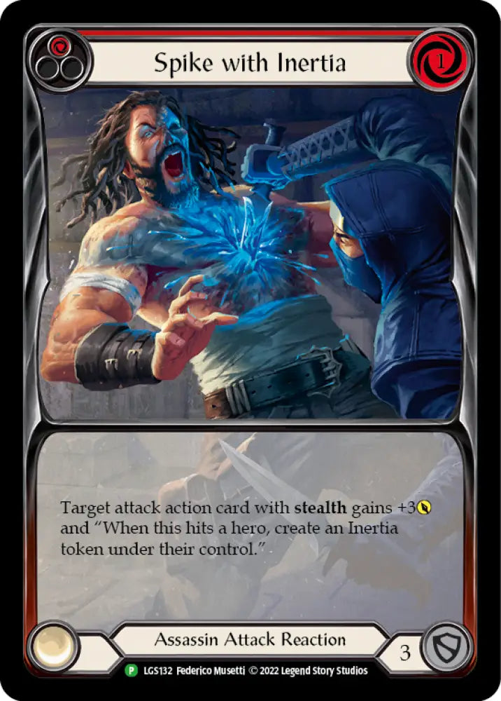 Spike with Inertia [LGS132] (Promo) Rainbow Foil - Flesh And Blood Single