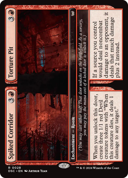 Spiked Corridor // Torture Pit [Duskmourn: House of Horror Commander] - MTG Single