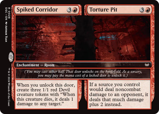 Spiked Corridor // Torture Pit [Duskmourn: House of Horror Commander] - MTG Single