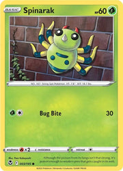 Spinarak (003/195) [Sword & Shield: Silver Tempest] - Pokemon Single