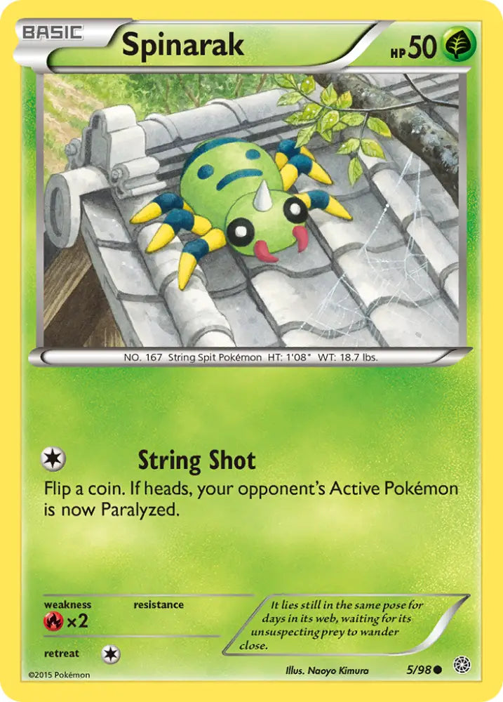 Spinarak (5/98) [XY: Ancient Origins] - Pokemon Single