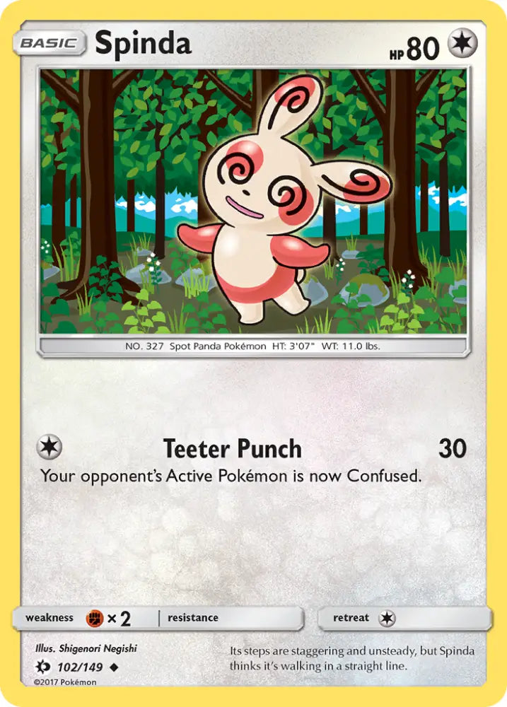 Spinda (102/149) [Sun & Moon: Base Set] - Pokemon Single