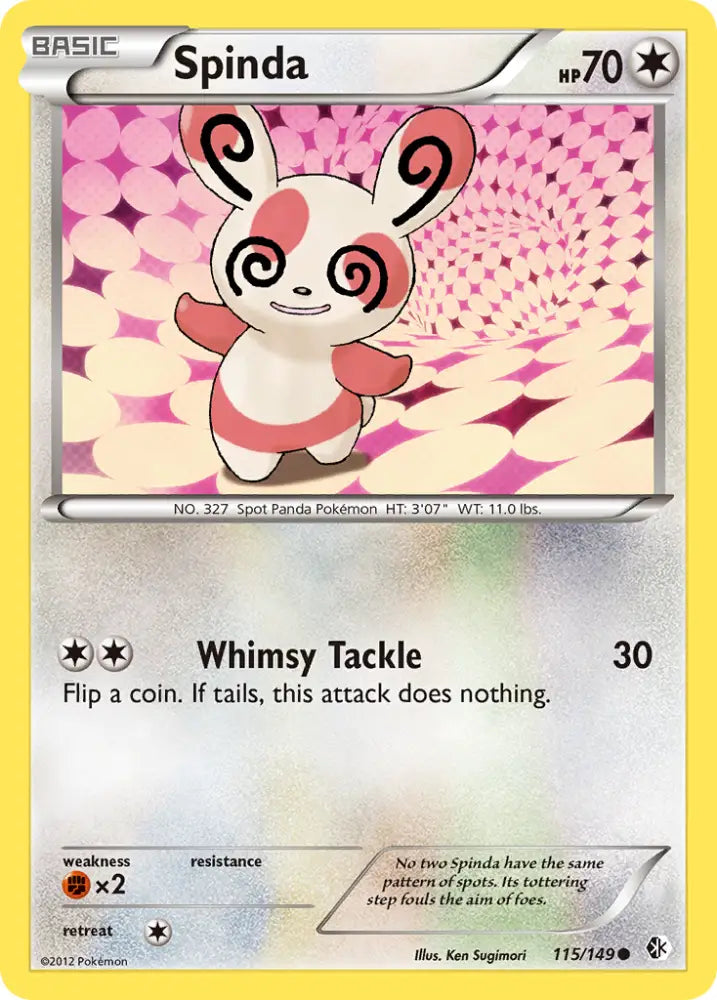 Spinda (115/149) [Black & White: Boundaries Crossed] - Pokemon Single