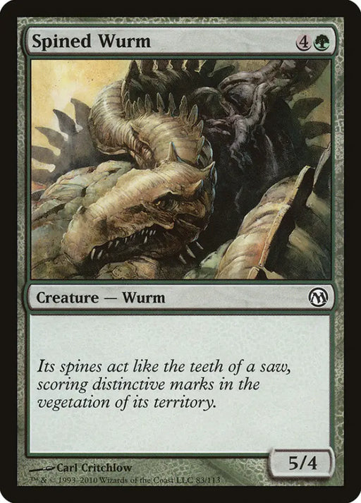 Spined Wurm [Duels of the Planeswalkers] - MTG Single