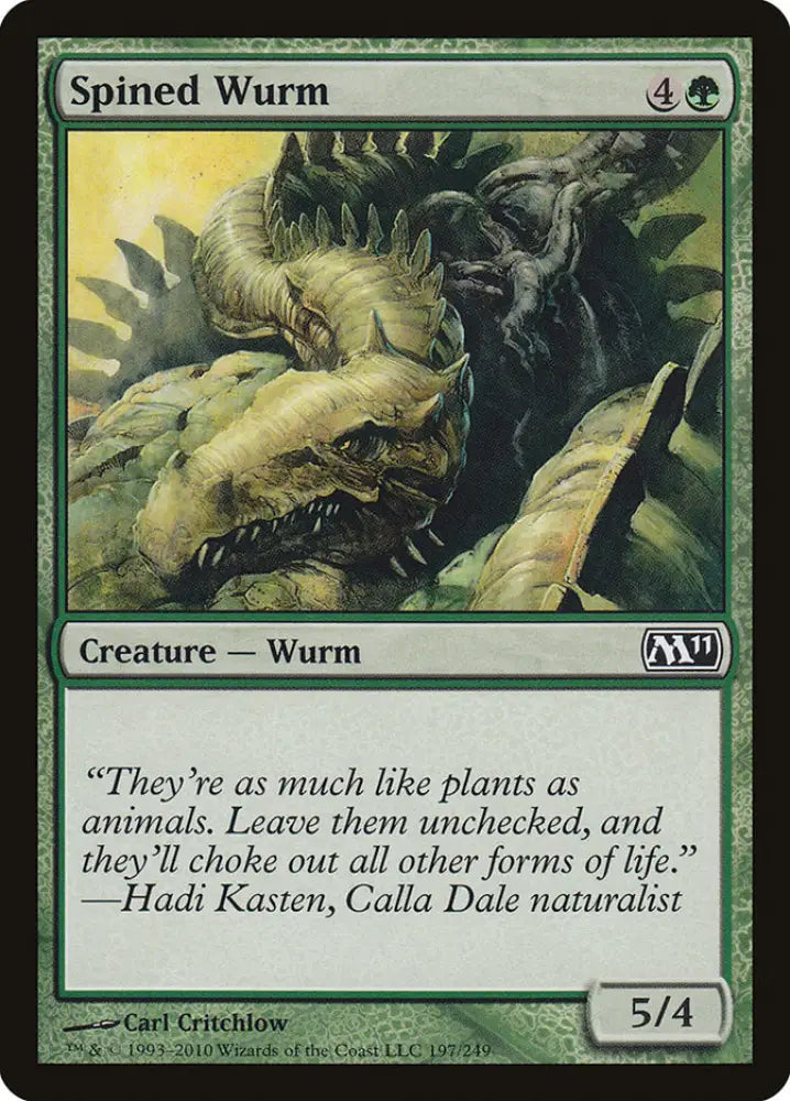Spined Wurm [Magic 2011] - MTG Single