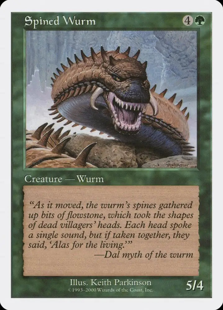 Spined Wurm [Media Promos] - MTG Single