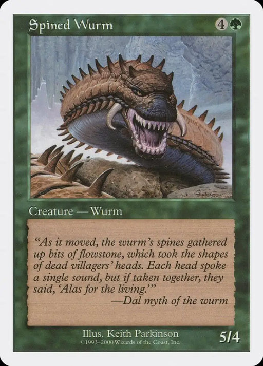 Spined Wurm [Media Promos] - MTG Single
