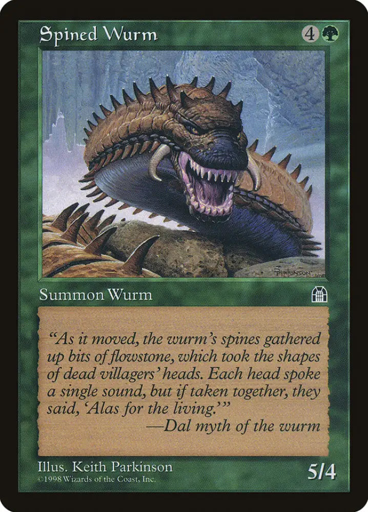 Spined Wurm [Stronghold] - MTG Single