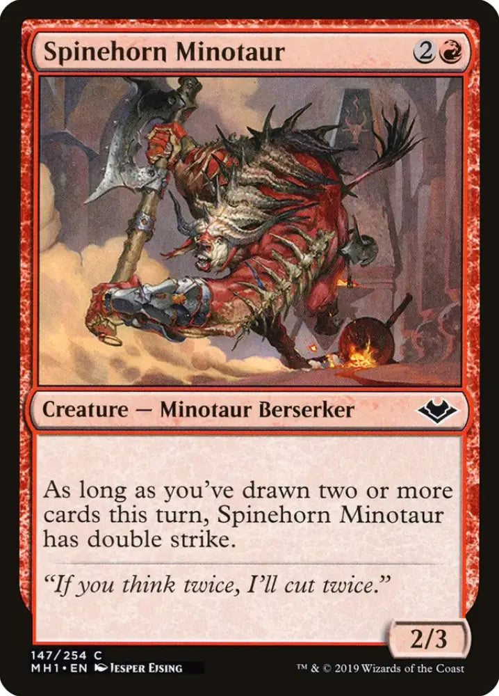 Spinehorn Minotaur [Modern Horizons] - MTG Single