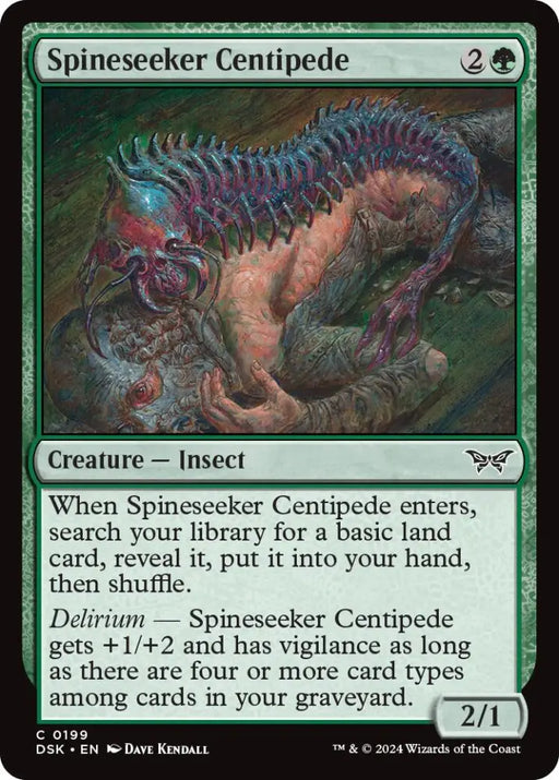 Spineseeker Centipede [Duskmourn: House of Horror] - MTG Single