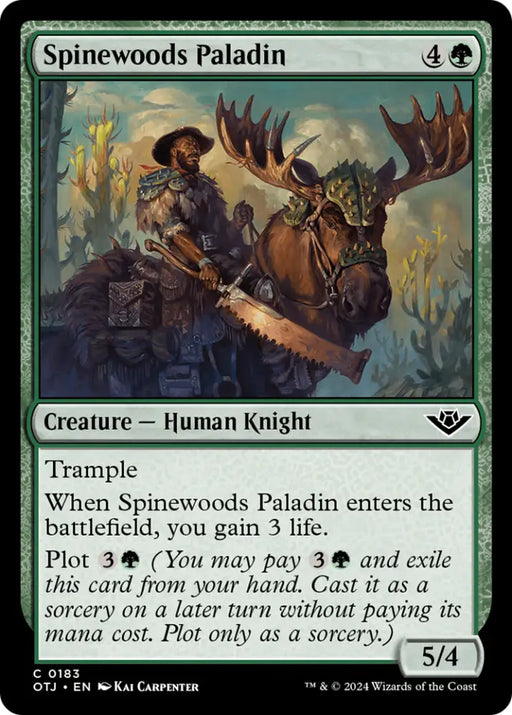 Spinewoods Paladin [Outlaws of Thunder Junction] - MTG Single
