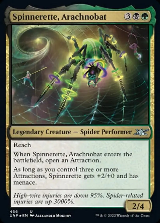 Spinnerette Arachnobat (Galaxy Foil) [Unfinity] - MTG Single