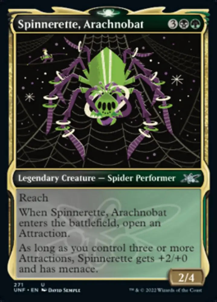 Spinnerette Arachnobat (Showcase) [Unfinity] - MTG Single