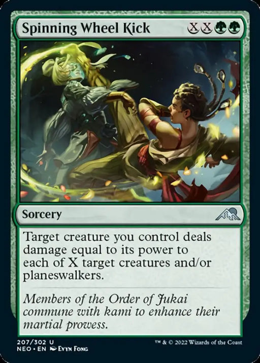Spinning Wheel Kick [Kamigawa: Neon Dynasty] - MTG Single