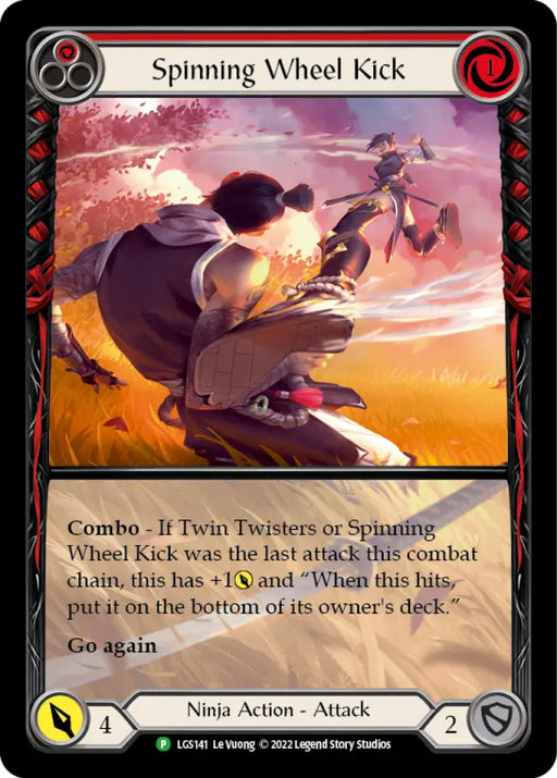 Spinning Wheel Kick (Red) [LGS141] (Promo) Rainbow Foil - Flesh And Blood Single