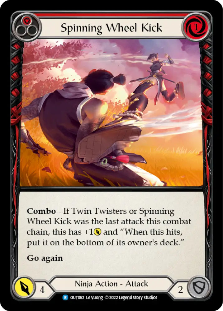 Spinning Wheel Kick (Red) [Outsiders] - Flesh And Blood Single