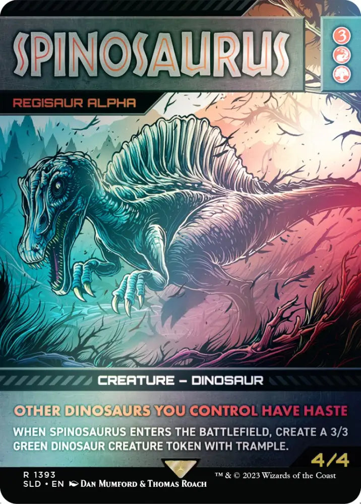Spinosaurus - Regisaur Alpha (Rainbow Foil) [Secret Lair Drop Series] - MTG Single