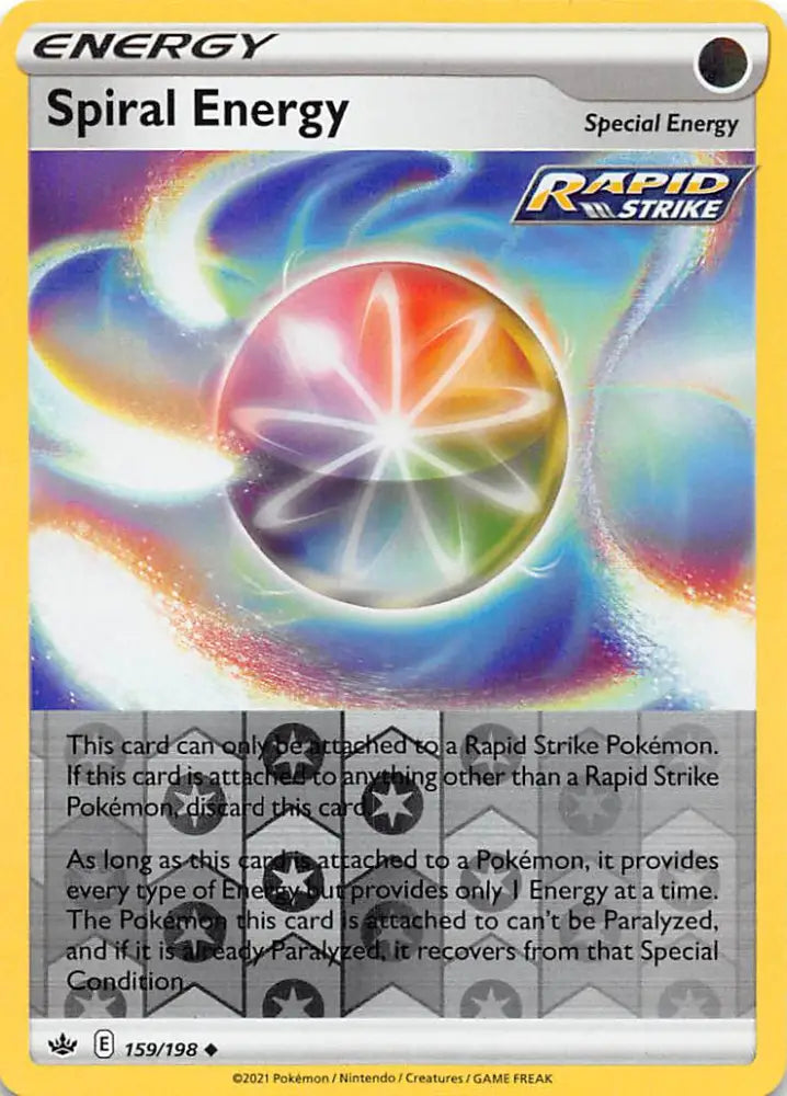 Spiral Energy (159/198) [Sword & Shield: Chilling Reign] - Pokemon Single